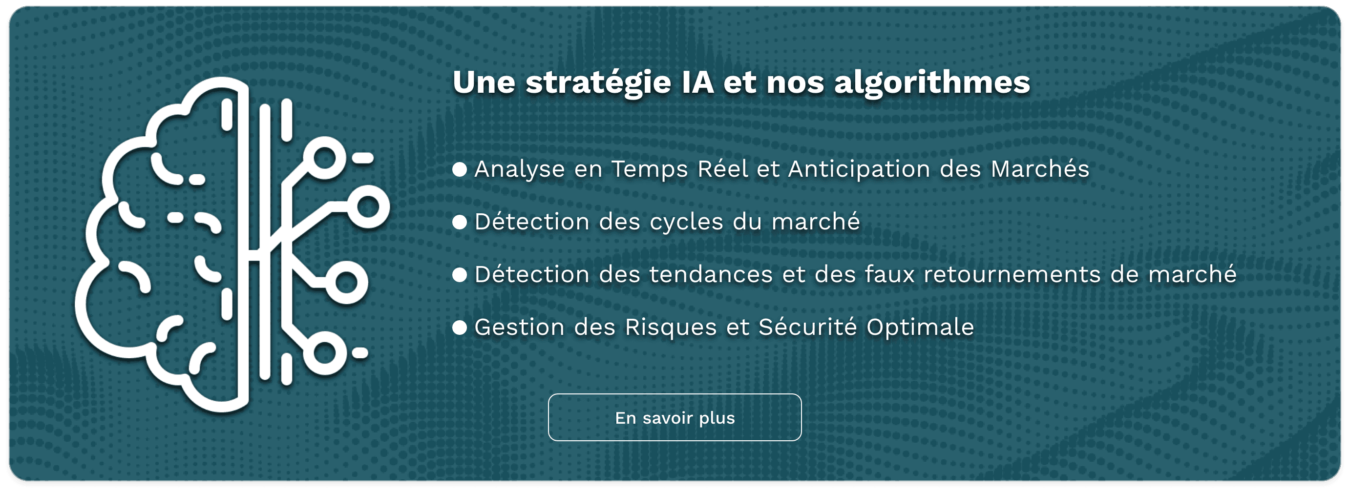 Une stratégie IA et nos algorithmes